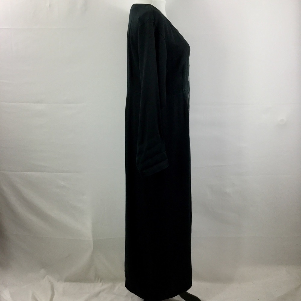 Vintage KIKO COMFORT CLOTHING Empire Waist Maxi Shirt Dress 100% Tencel Size S - Picture 10 of 16